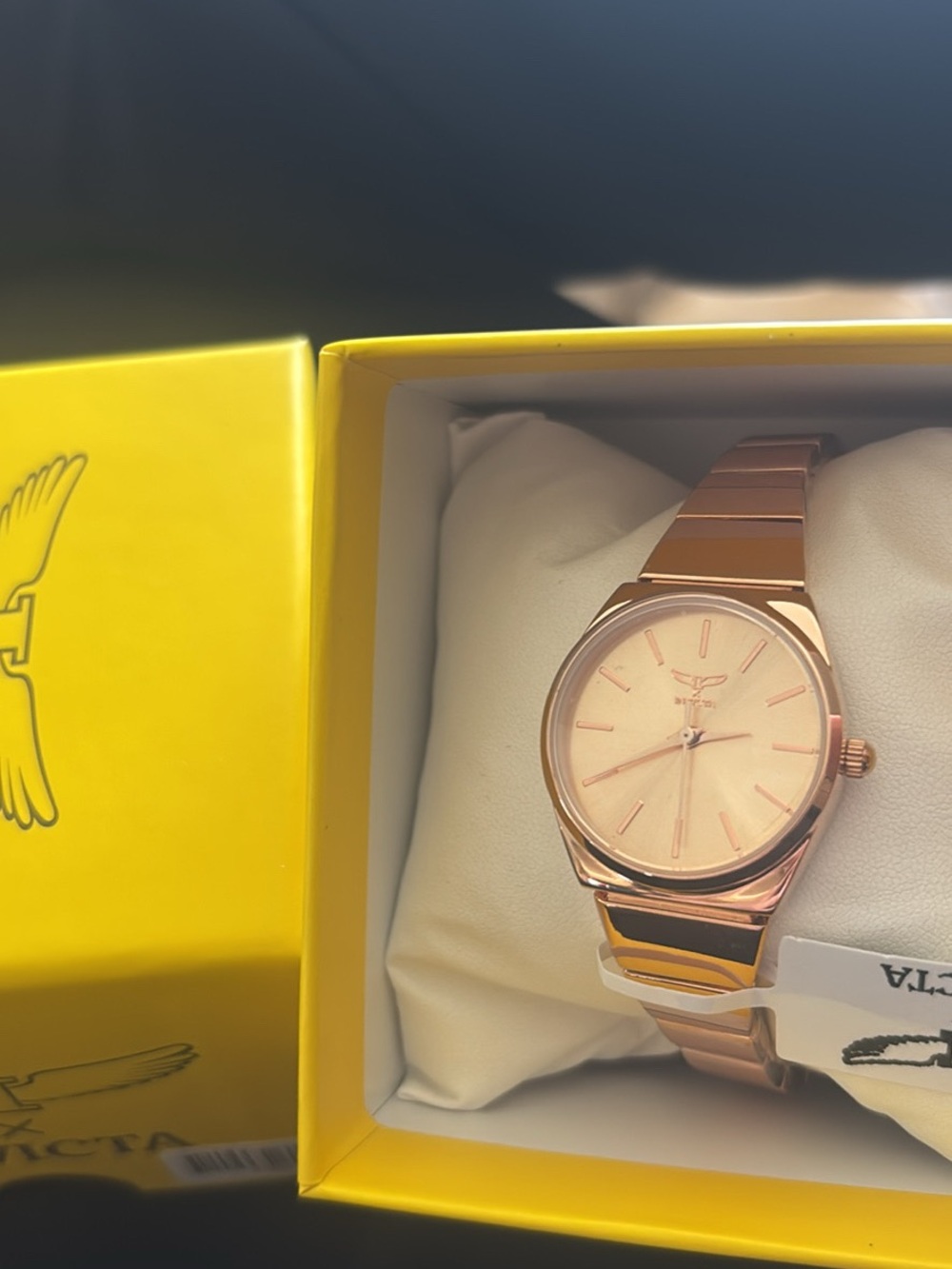 Invicta Rose Gold-Tone Women's Bracelet Watch with Pink Dial